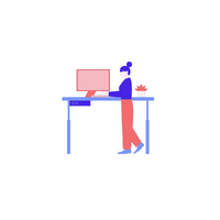 Types of furniture items |standing desk in English