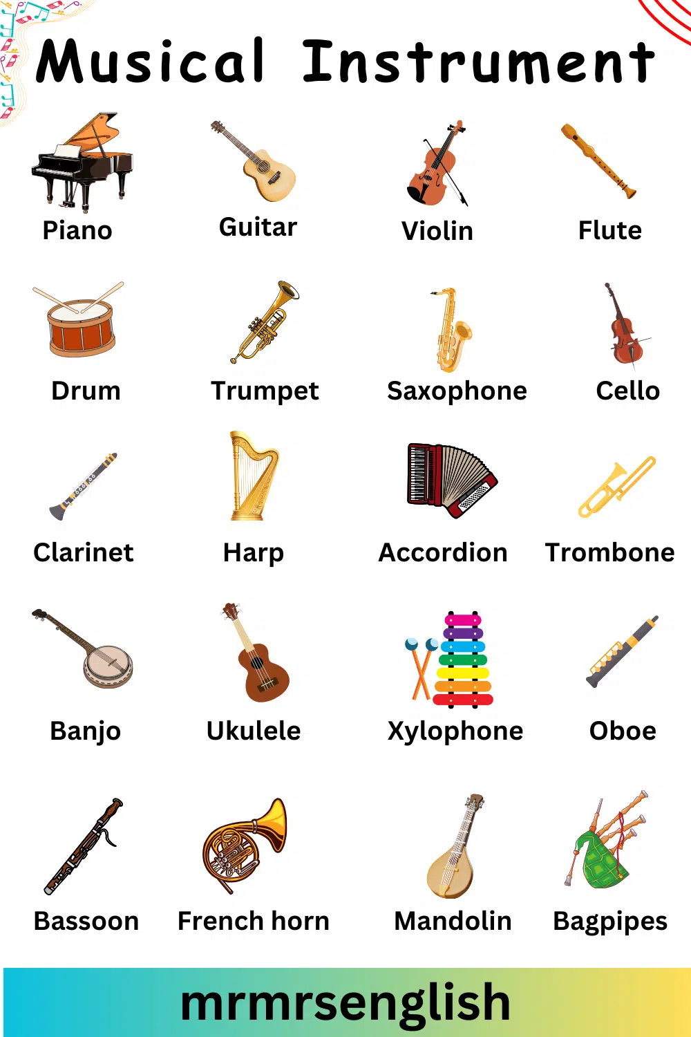 Musical Instruments names