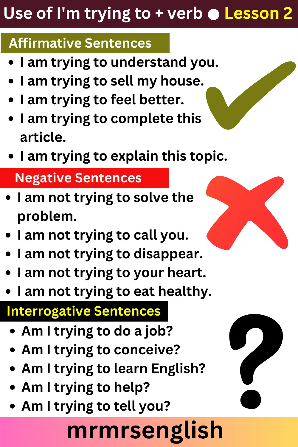 English Speaking Course by Structures Lesson 2 | Use of I am + (verb) + ing