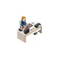 Types of furniture items |secretray desk in English