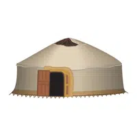 Ger (Mongolian Yurt) in English