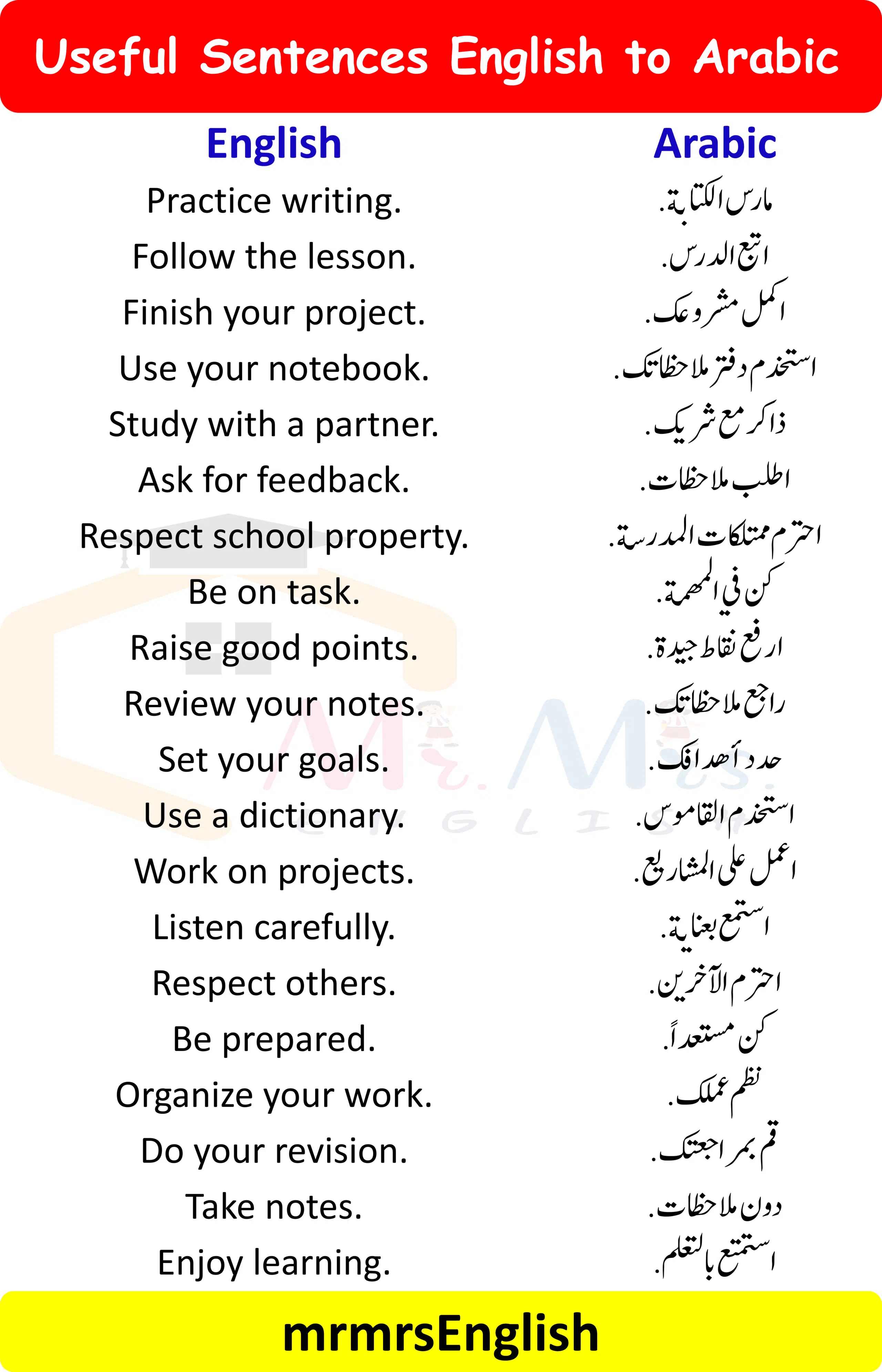 Speak English in the School