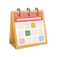 Classroom calendar in English