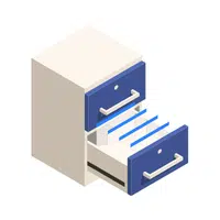 File cabinet in English