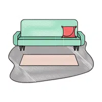 Floor cushions for reading time in English
