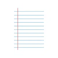 School Items Names for Kids |Lined Paper in English