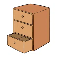 Bedroom Items Names | Beside cabinet in English