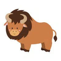 Farm Animals Names | Bison in English