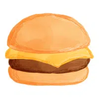 Fast Food items names |Cheeseburger in English