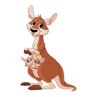Animals and Their Babies Names |Female Kangaroo _ Joey in English