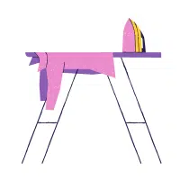Ironing board in English