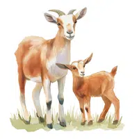 Nanny Goat _ Kid in English
