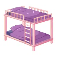 Bedroom Items Names | Bunk beds in English