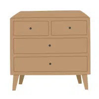 Bedroom Items Names | Chest of drawers in English