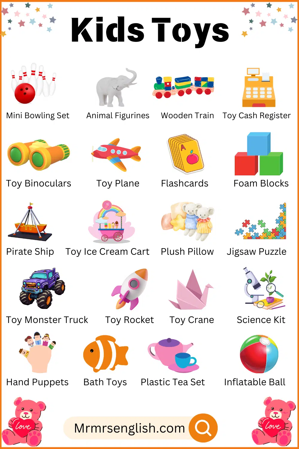 100 Toys Pictures and names