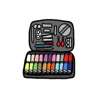Coloring Kit Kids Toy name in English