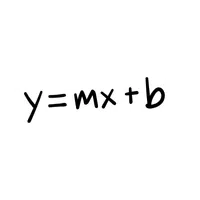 Equation Line (y = mx + b) Math Symbol Name in English