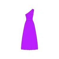 One-shoulder Type of Dress for Women in English