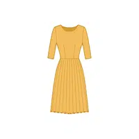 Pleated Type of Dress for Women in English