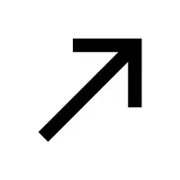 ↗ (Northeast Arrow) Symbol Name in English