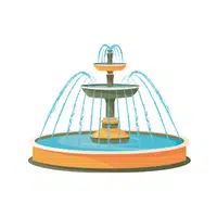 Fountain | F letter Things for kids in English