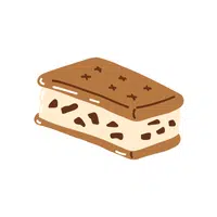 Ice cream sandwich Thing that start with I for Kids