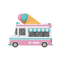 Ice cream truck Thing that start with I for Kids
