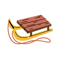 Ice sled Thing that start with I for Kids