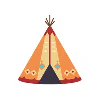 Indian tent Thing that start with I for Kids