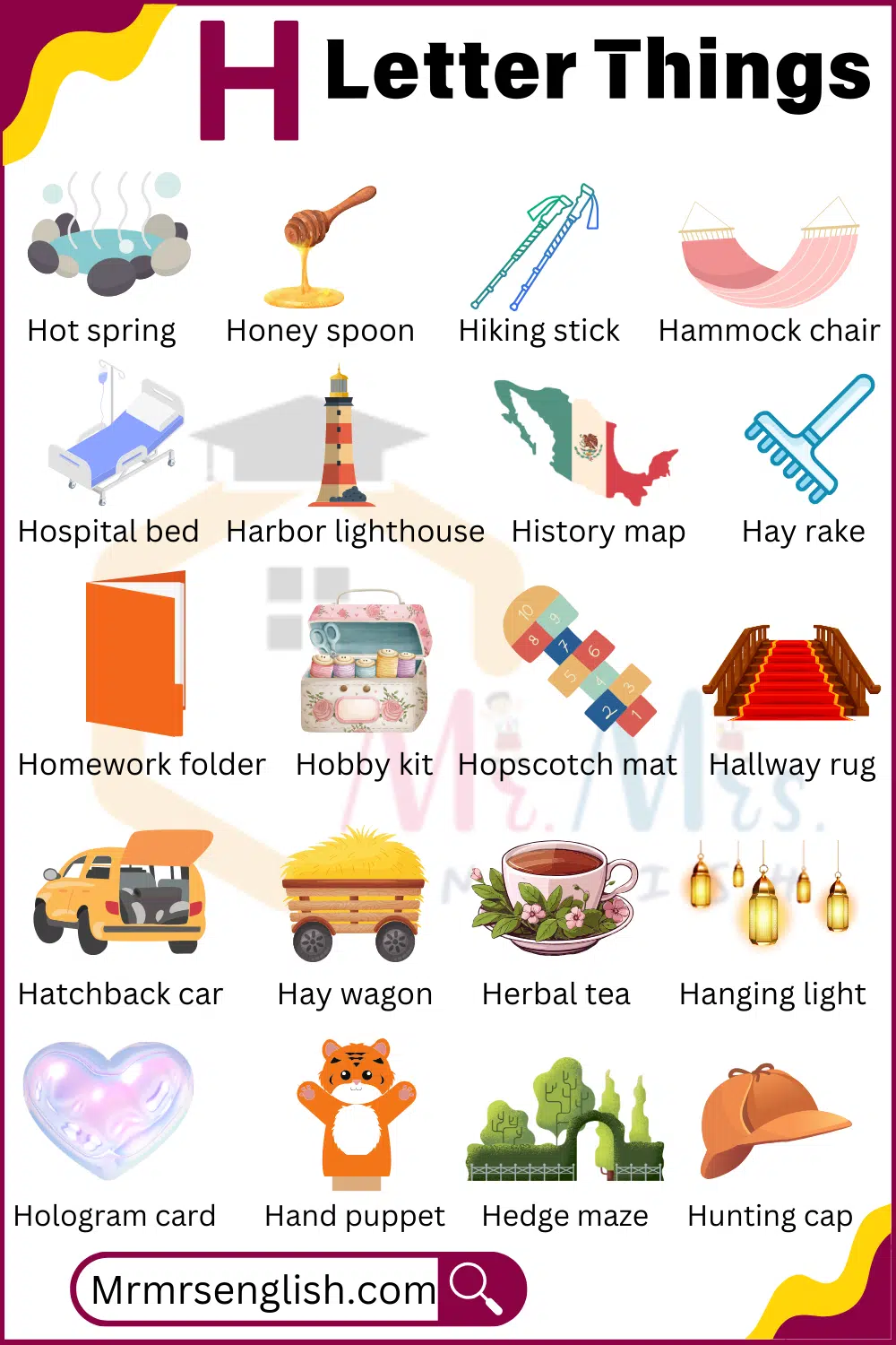 Kids things names and Pictures