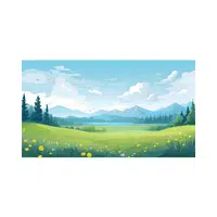 Meadow Nature Word in English