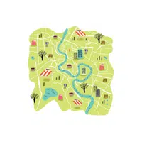 Map | M letter things for Kids in English