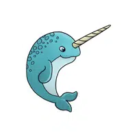 Narwhal | N letter things names for Kids