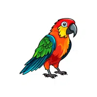 Parrot | P letter things Names for Kids