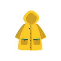 Raincoat | R letter things Names for Kids