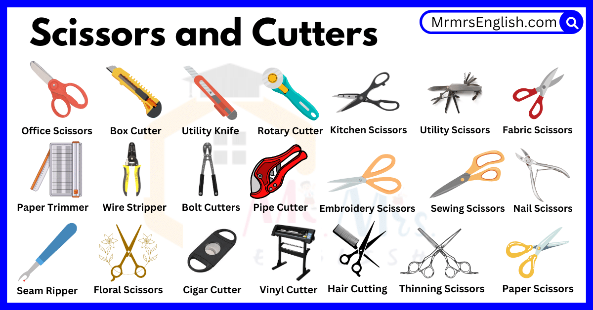Different Types Of Scissors And Cutters Names With Pictures MR MRS Different Types Of Scissors And Cutters Names With Pictures MR MRS