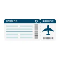 Boarding pass | Airport vocabulary words in English