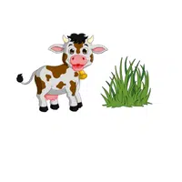 Cow – Grass - Animals Foods Names