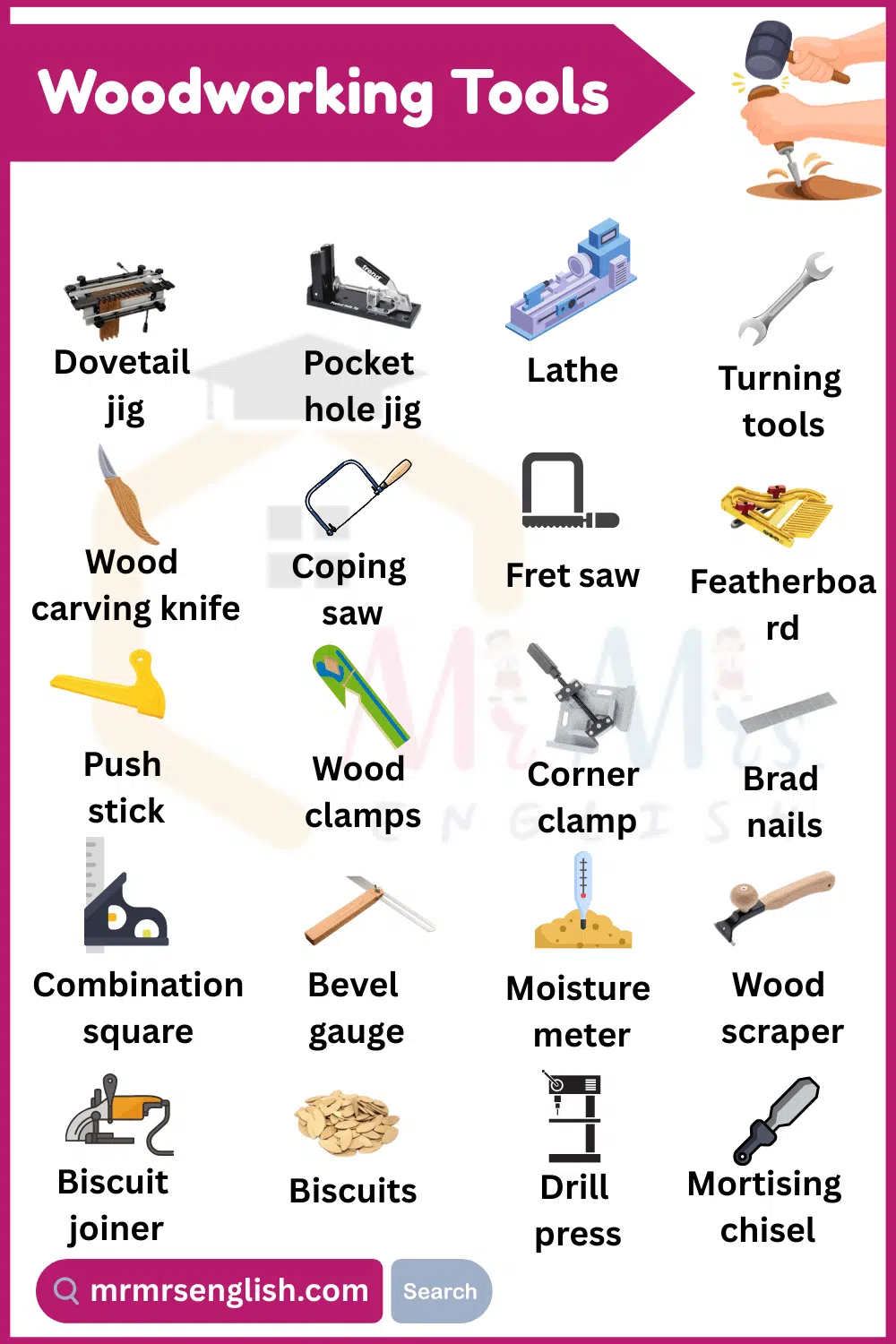 Furniture Tools Names With Pictures
