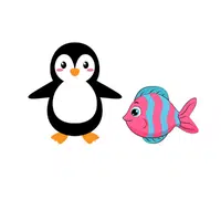 Penguin – Fish - Animals Foods Names