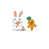 Rabbit – Carrots - Animals Foods Names