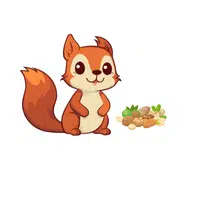 Squirrel – Nuts - Animals Foods Names