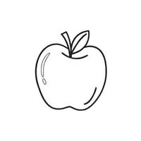 Apple | Coloring Book Objects Names in English