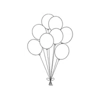 Balloon | Coloring Book Objects Names in English