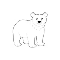 Bear | Coloring Book Objects Names in English
