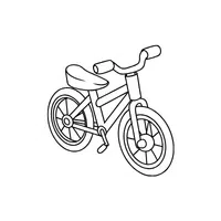 Bicycle | Coloring Book Objects Names in English