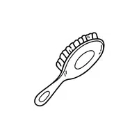 Brush | Coloring Book Objects Names in English