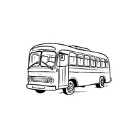 Bus | Coloring Book Objects Names in English