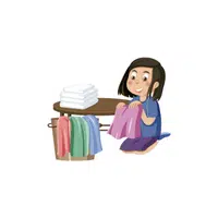 Folding clothes | Good Habits Names in English