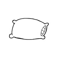 Pillow | Coloring Book Objects Names in English